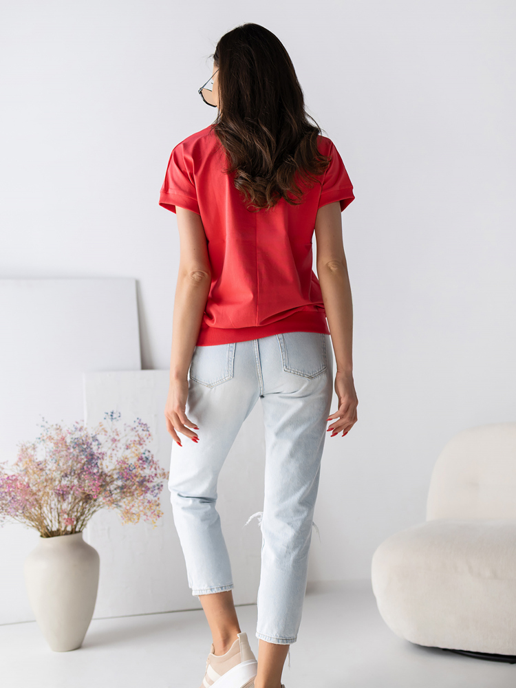 BLOUSE RONALIE FRAMBOISE