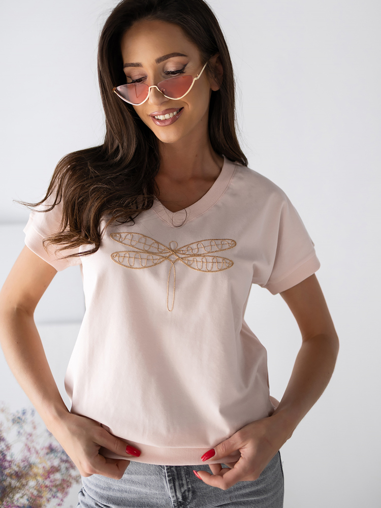 BLOUSE ORVEA ROSE POUDRE