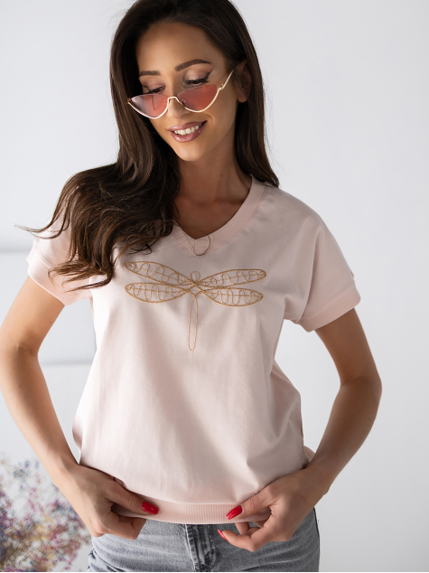 BLUZA ORVEA ROZ PUDRAT