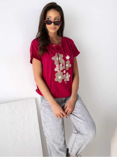 BLOUSE LUNERA BORDEAUX