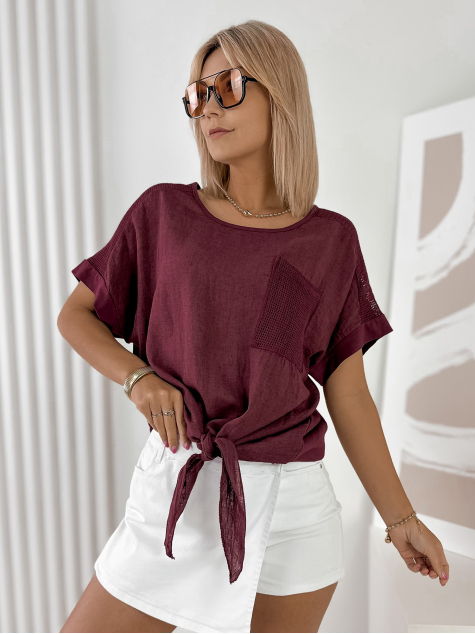 BLOUSE KAYLA BURGUNDY
