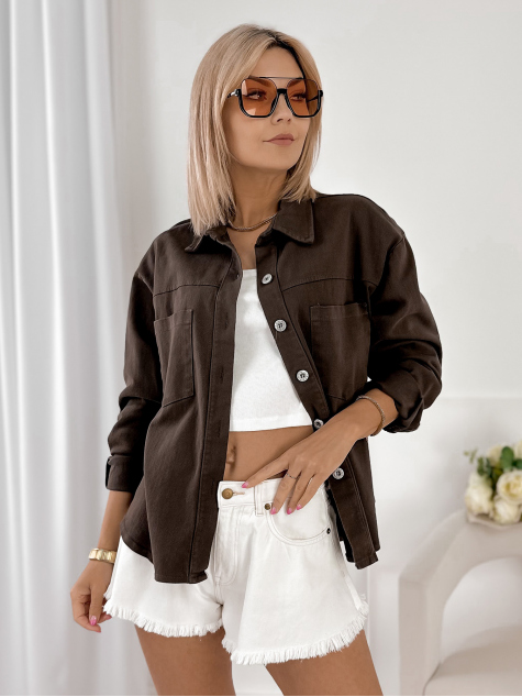 VESTE ROANIE BRUN