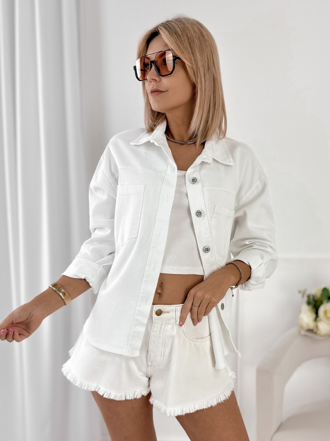 VESTE ROANIE BLANC