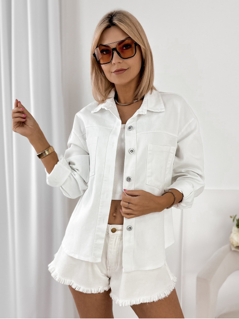 VESTE ROANIE BLANC