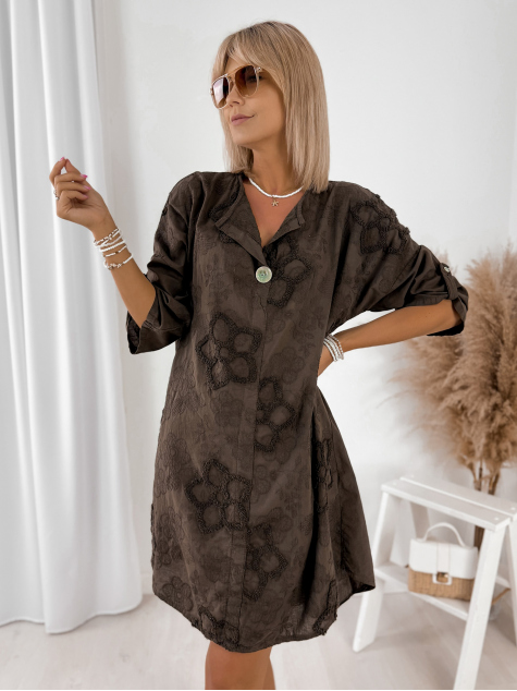 DRESS MARISTELLA BROWN