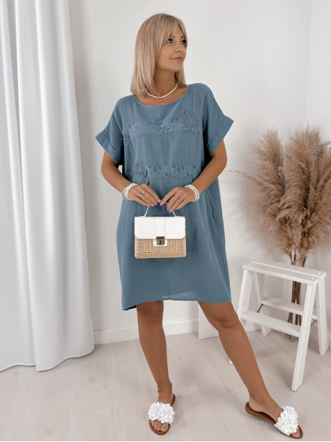 KLEID SERINA BLAU