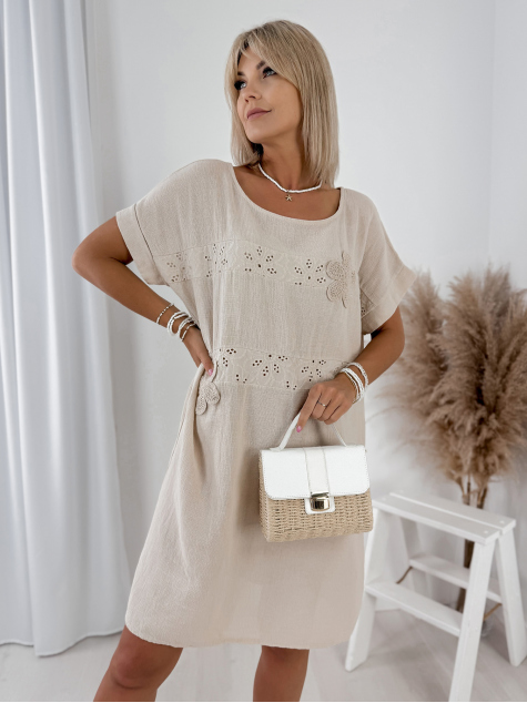 DRESS SERINA BEIGE