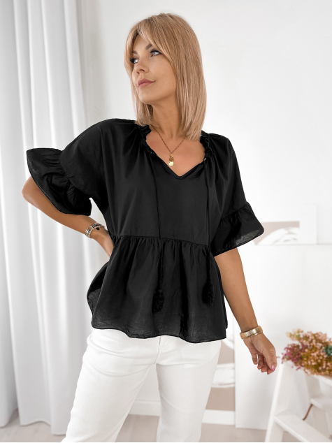 BLOUSE FAVINYA NOIR