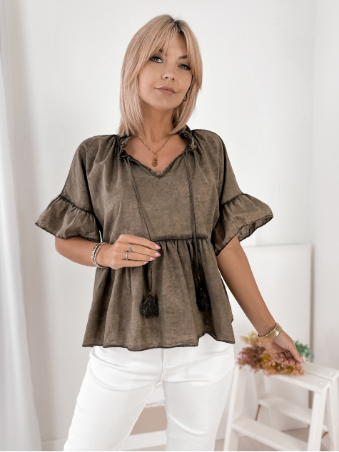 BLOUSE FAVINYA BRUN