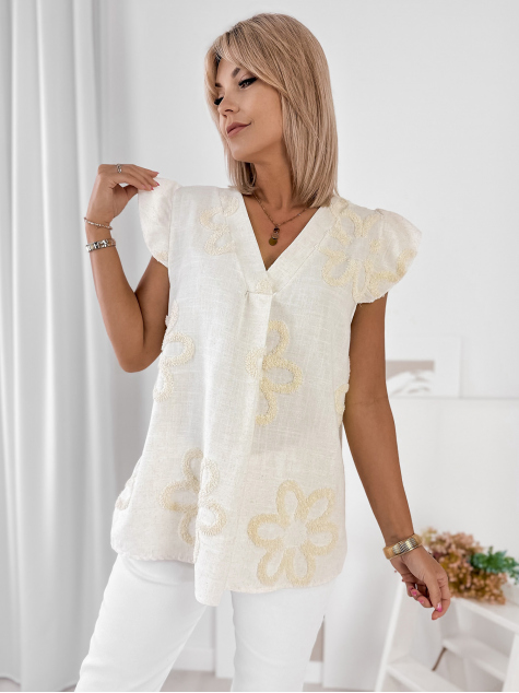 BLOUSE CALANDRINA BEIGE