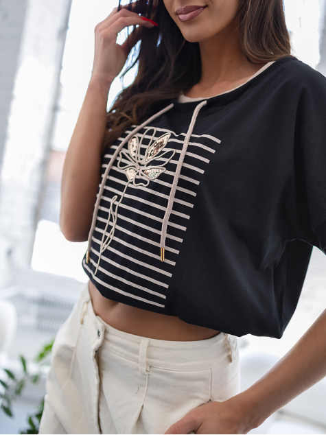 BLOUSE CANTALIA NOIR