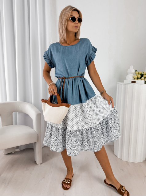 DRESS DARRIBIA BLUE