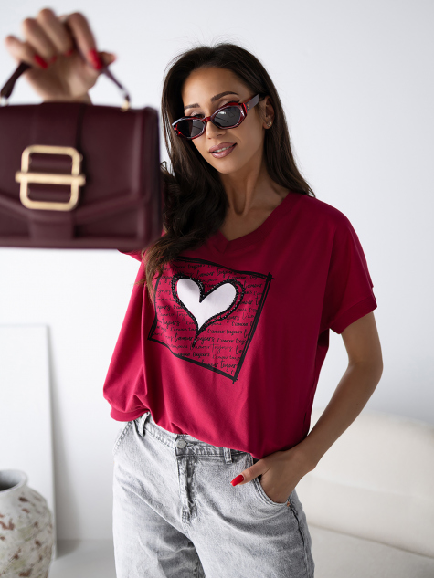 BLOUSE ELZANI BURGUNDY
