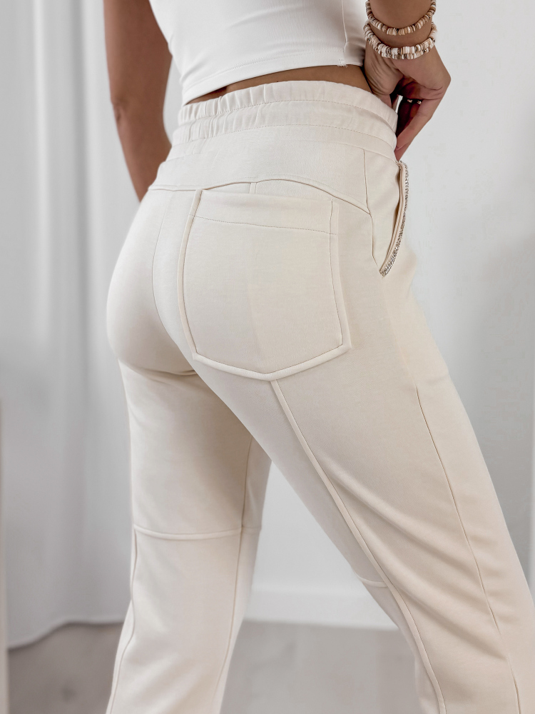 PANTALONI FRONTERA ECRU