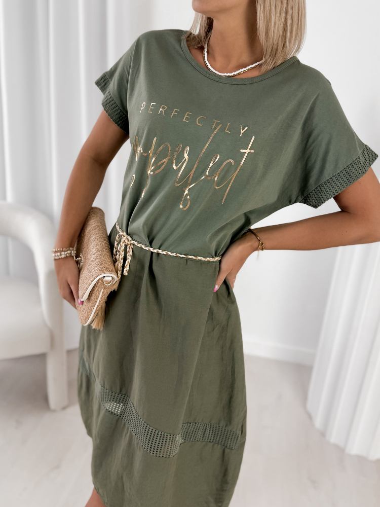 DRESS SANTORINIA KHAKI