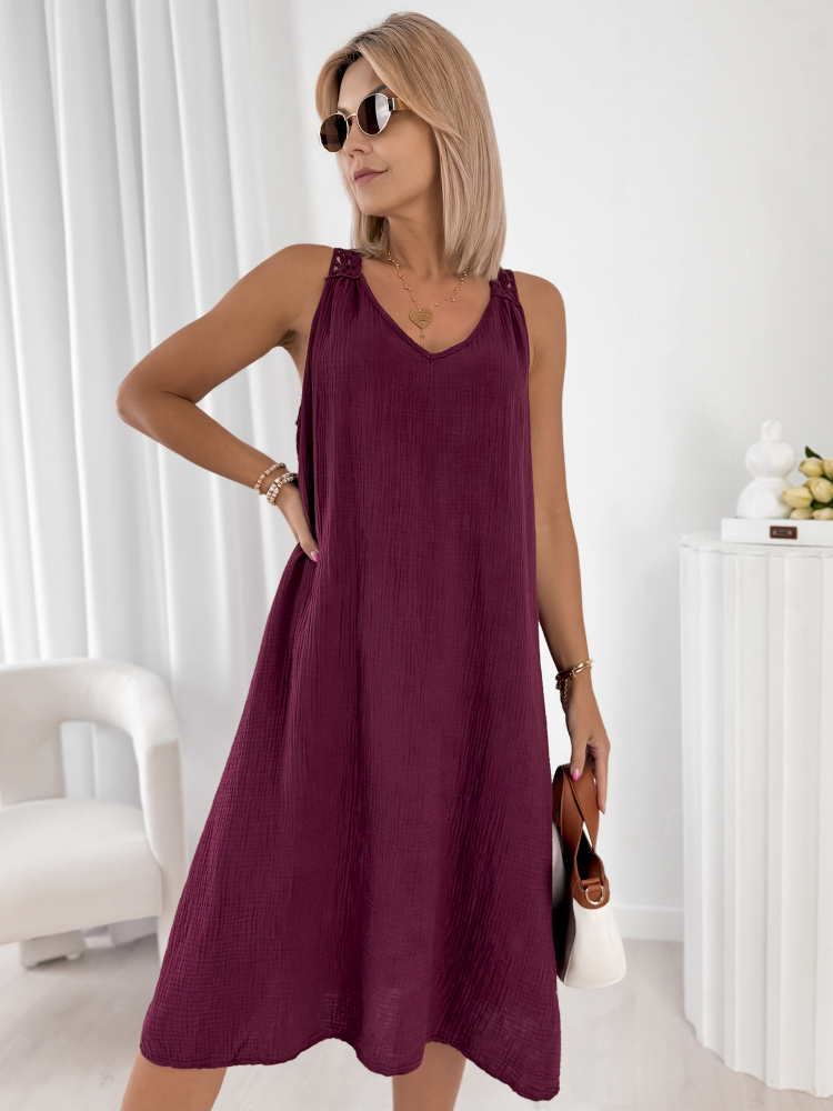 ROBE BORJA BORDEAUX
