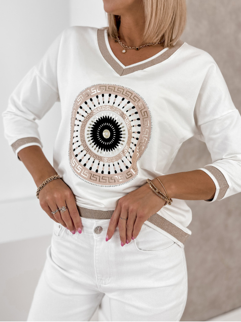 BLÚZ GLORIA EKRÜ