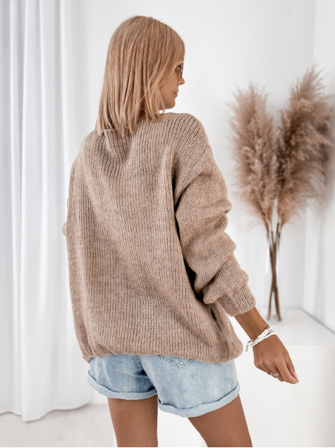 CARDIGAN ANTILA BEJ INCHIS
