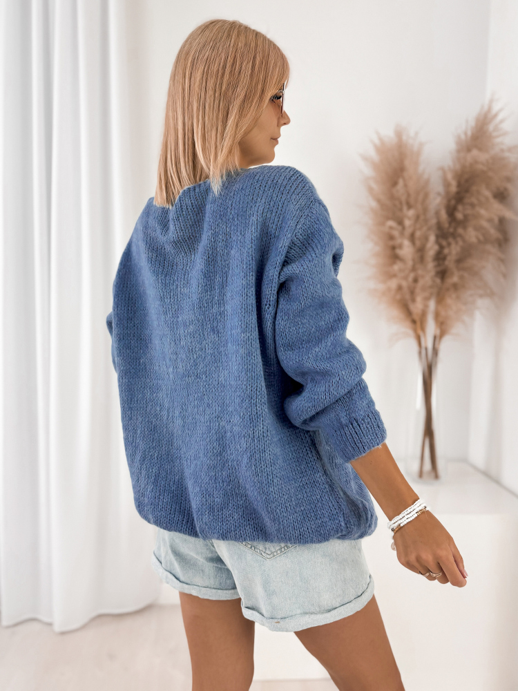STRICKJACKE ANTILA BLAU