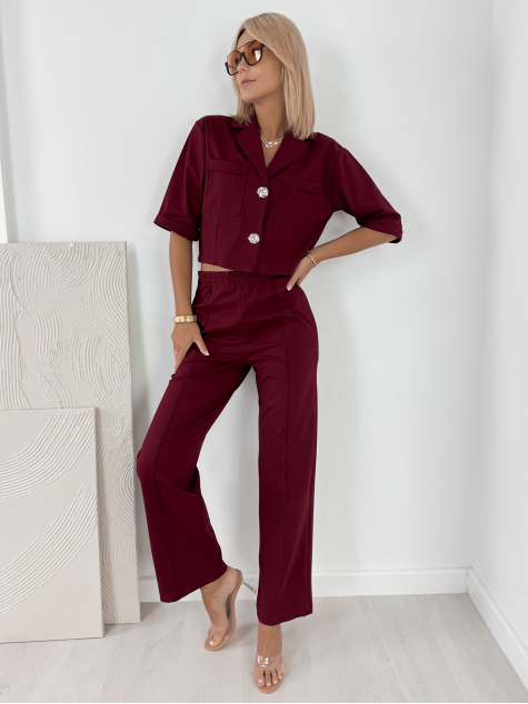 ENSEMBLE ANGELIQUE BORDEAUX