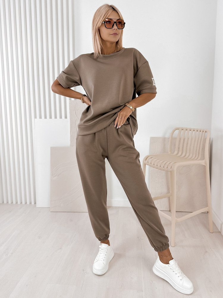 KOMPLEKTAS FOSCA DRESS TAMSIAI SMĖLIO SPALVOS