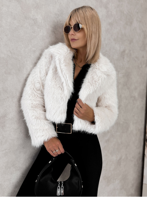 JACKE OTARIA FUR ECRU
