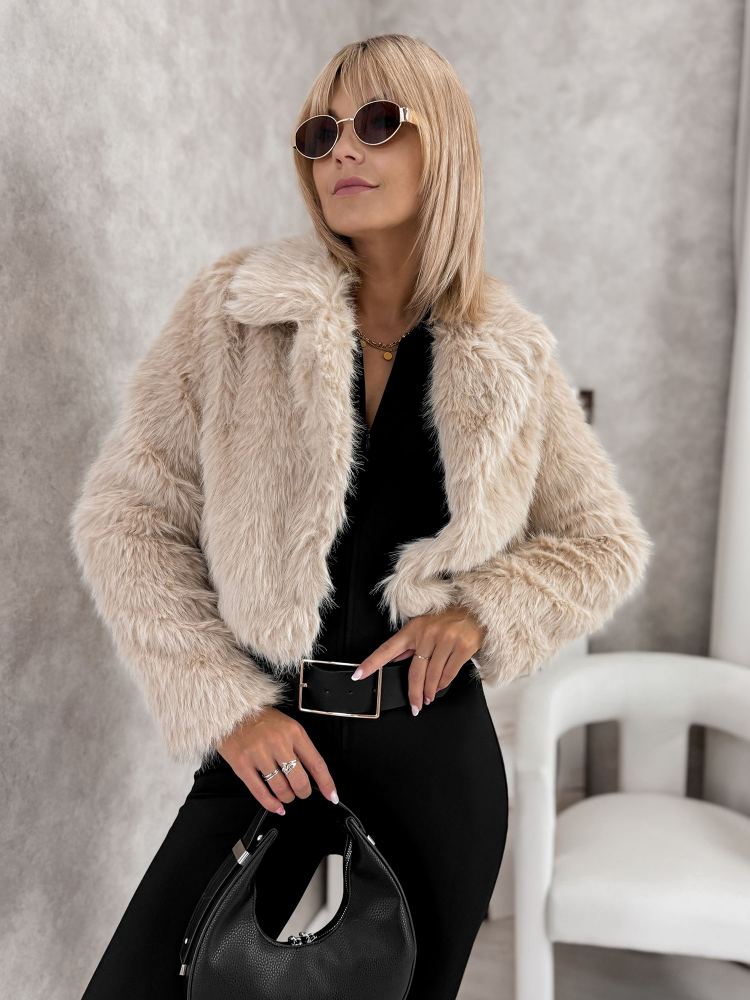 VESTE FOURRURE OTARIA BEIGE