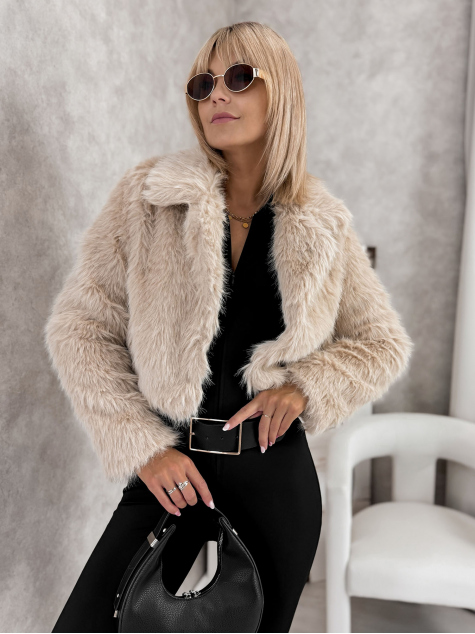 VESTE FOURRURE OTARIA BEIGE
