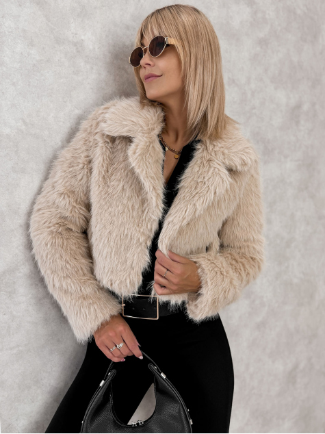 VESTE FOURRURE OTARIA BEIGE