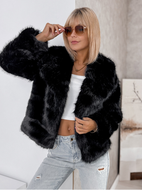 JACKET NEMESIA FUR BLACK