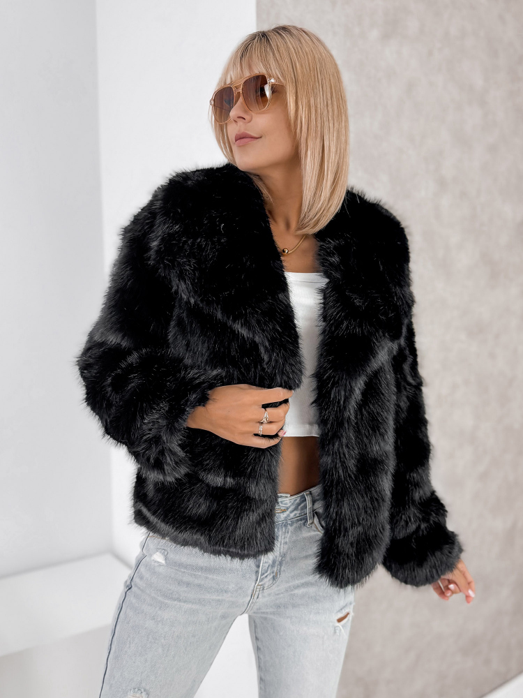 JACKET NEMESIA FUR BLACK