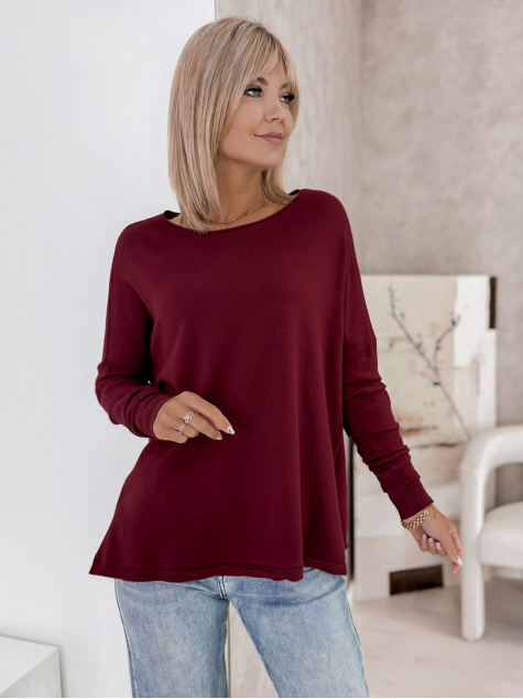 PULOVER TROMSO BORDEAUX