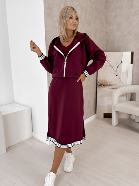 KOMPLEKTAS HIKARI BORDO SPALVOS