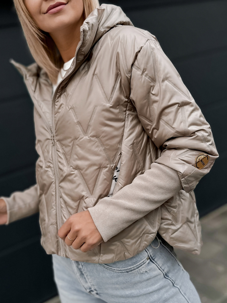 VESTE CRISTAL BEIGE FONCÉ