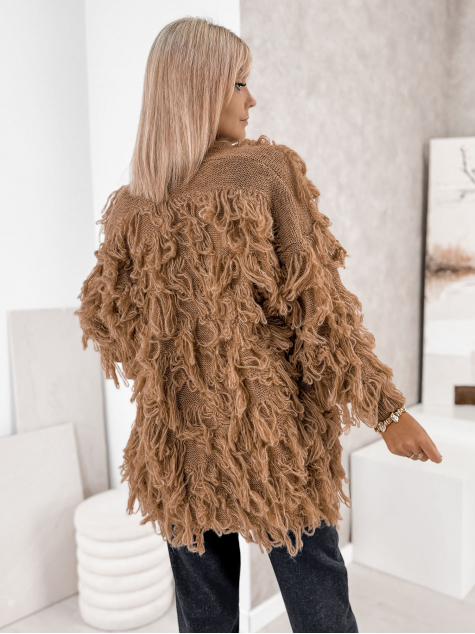 STRICKJACKE RAVISSE KARAMELLFARBENER