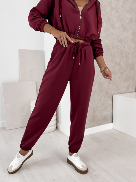 SET DRESS AMEDDA BURGUNDY