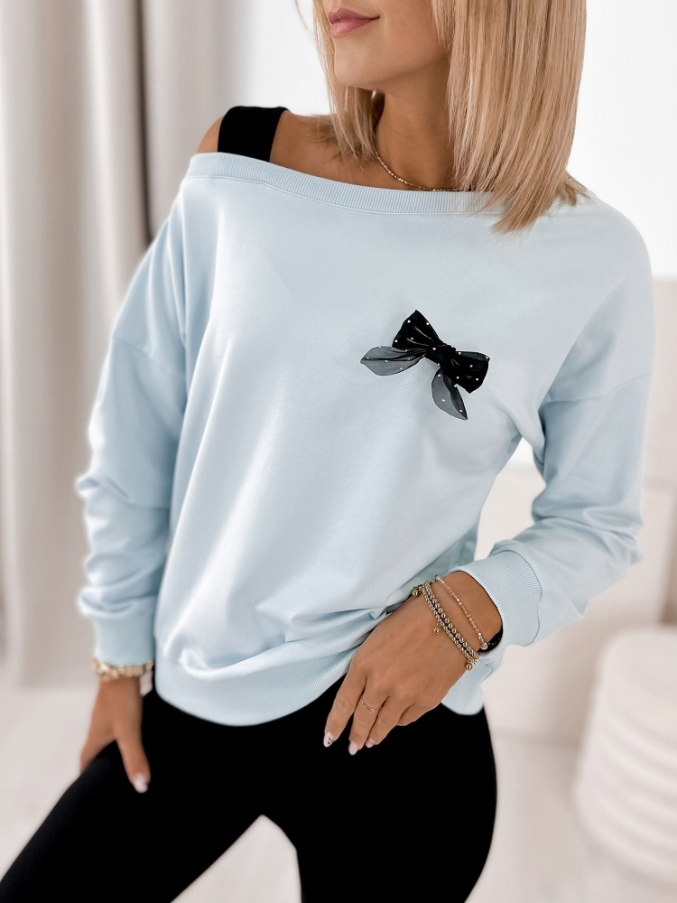 BLOUSE BRONTE BLEUE
