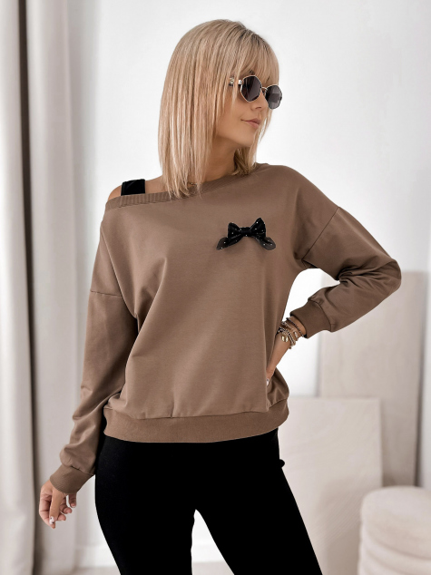 BLOUSE BRONTE BROWN