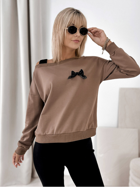 BLUSE BRONTE BRAUNE