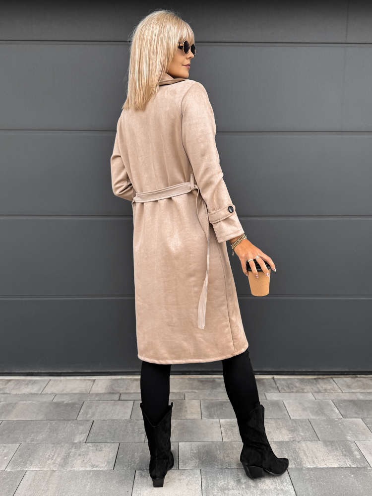 MANTEAU AKRAM BEIGE FONCÉ