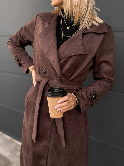 COAT AKRAM BROWN