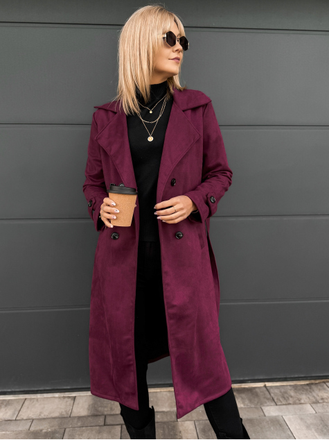 COAT AKRAM BURGUNDY