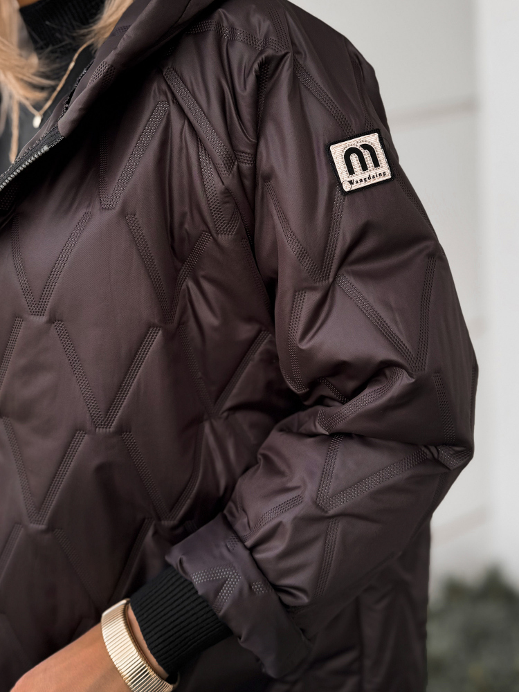 VESTE ELINOR BRUN FONCÉ