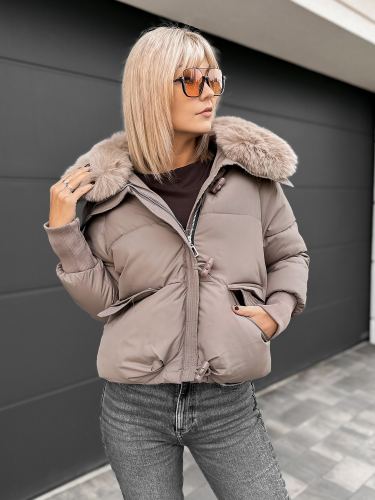 JACKET AURORA DARK BEIGE
