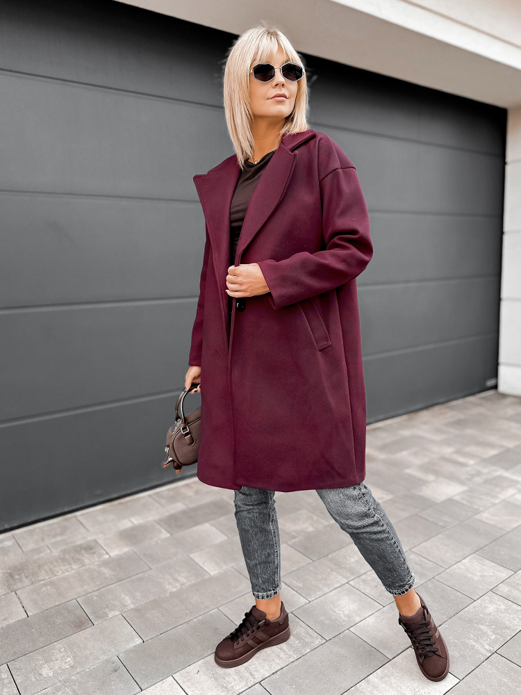 COAT RANDALL BURGUNDY