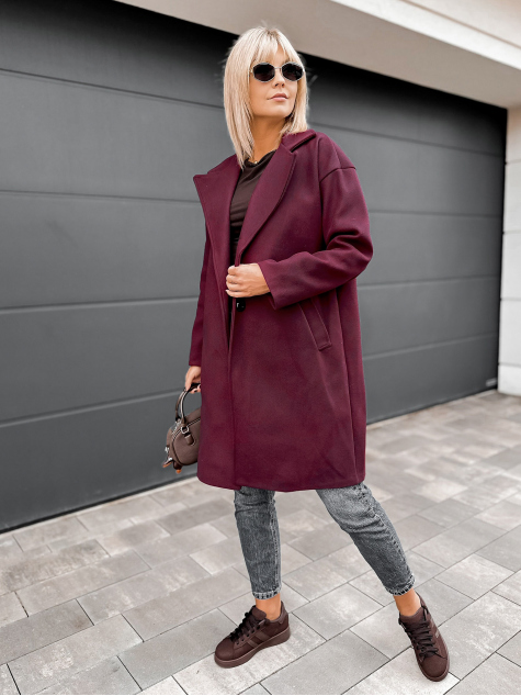 COAT RANDALL BURGUNDY