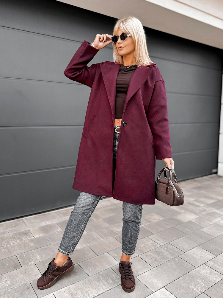 COAT RANDALL BURGUNDY