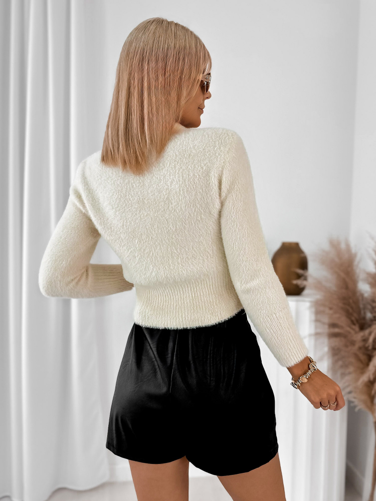 CARDIGAN VIOLANTE ÉCRU
