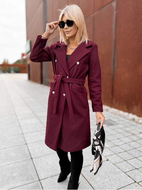 COAT OXFORD BURGUNDY