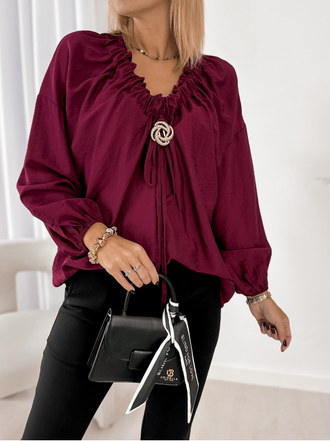 BLUSE DORIAN Bordeaux